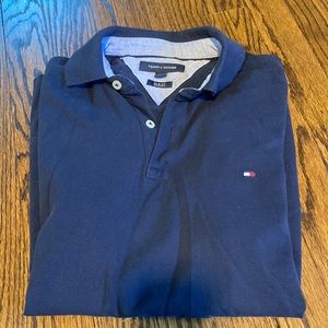 Men’s S slim fit Tommy Hilfiger polo in navy